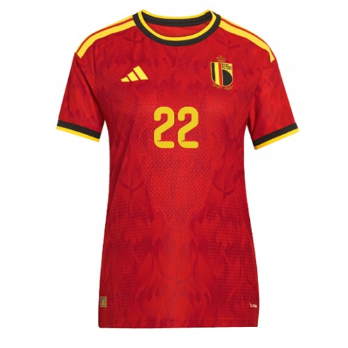 Belgien Alexis Saelemaekers #22 Replika Hemmatröja Damer VM 2026 Kortärmad
